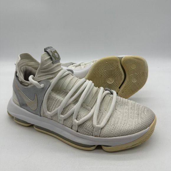 Nike‎ KD 10 897815-100 Mens 8.5 Still KD White Pure Platinum Basketball Shoes main image 3